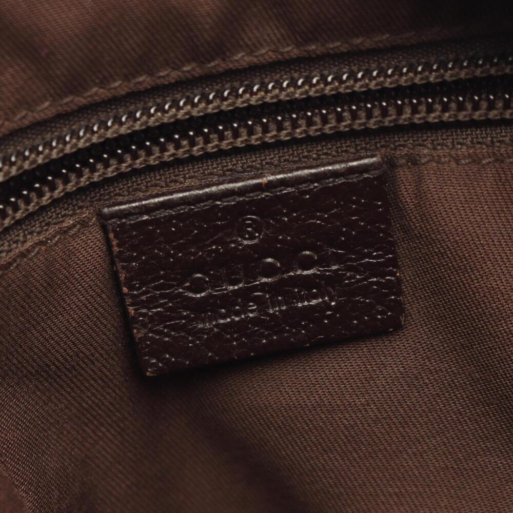GUCCI Brown Leather Shoulder Bag - Picture 4 of 11